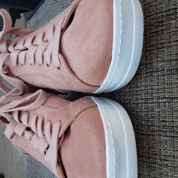Asos pink lace up sneakers size 7 shoes - Picture 8 of 9